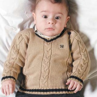 Mirtillo brown knitted sweater